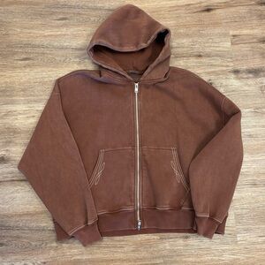 Abercrombie & Fitch Essential Cropped Full-Zip Hoodie